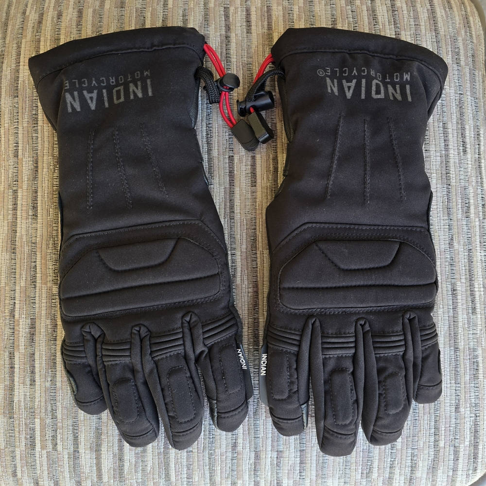 Indian Motorcycle Black Riding Gloves